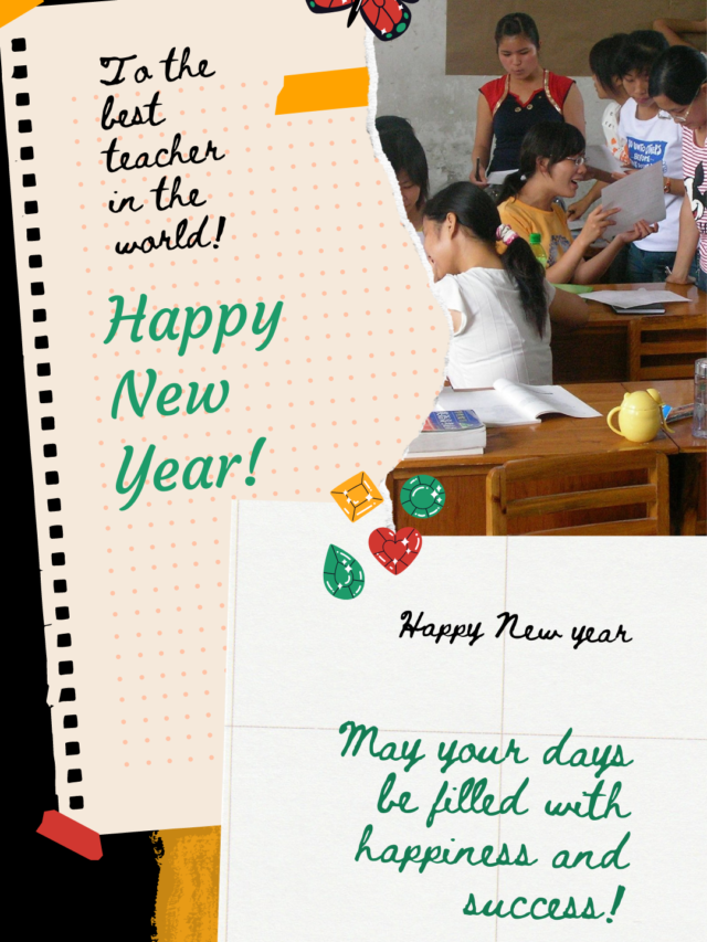Happy new Year wishes for teachers | New Year message for teachers